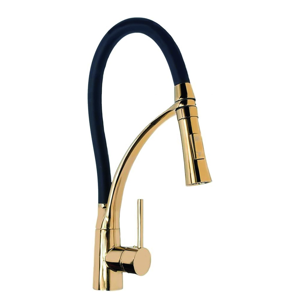 Canilla cocina Clarinete Dorado