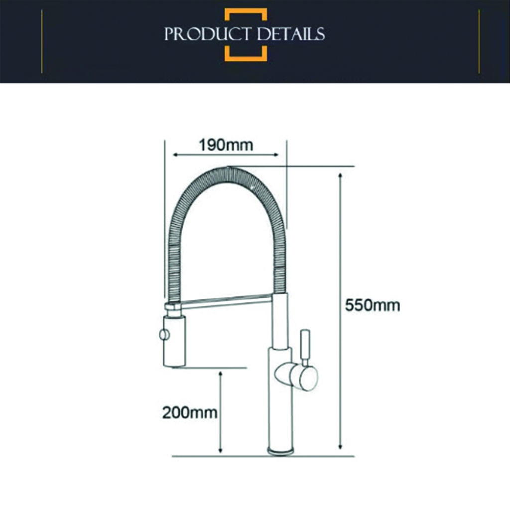 Monocomando doble cocina Bari Silver