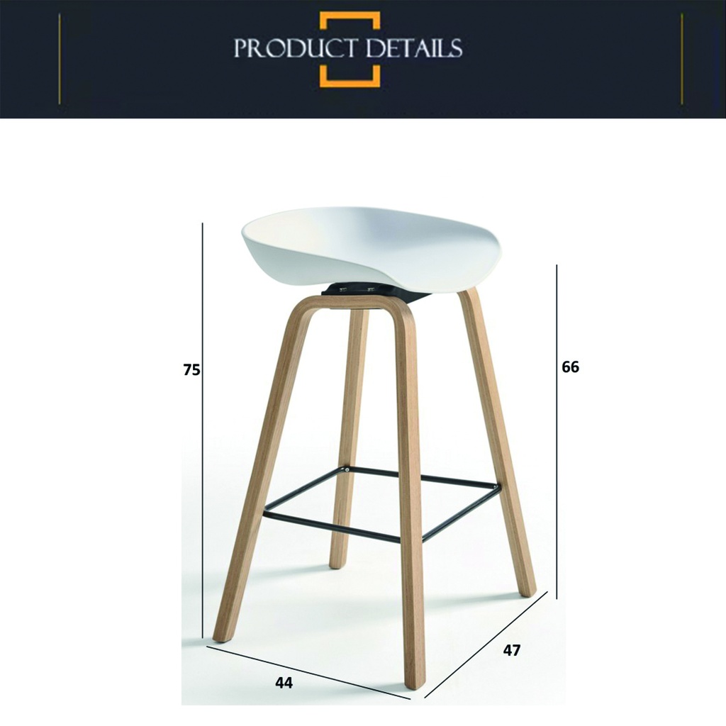 Banqueta metalica con asiento plastico