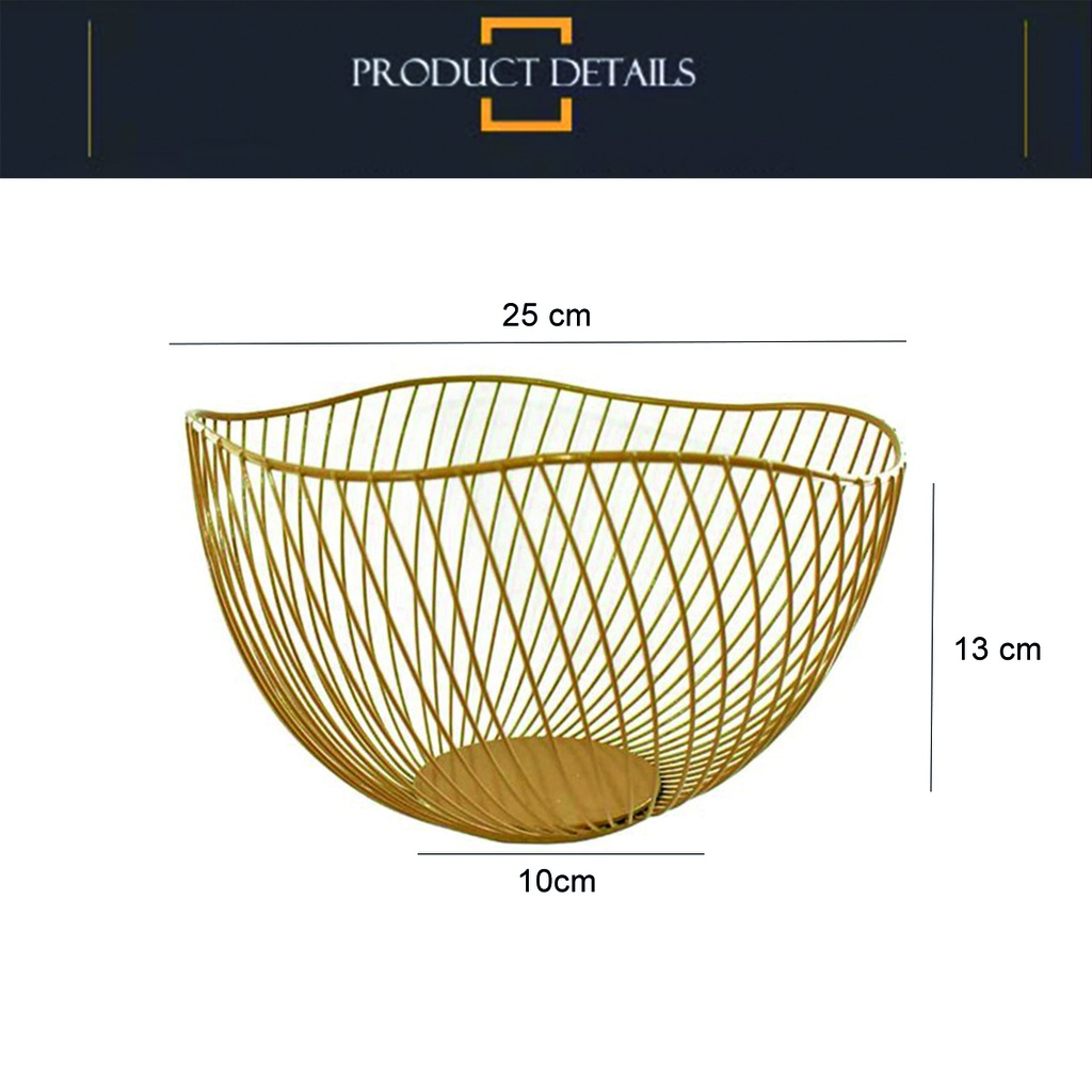 Frutera metalica ondulada Cobre
