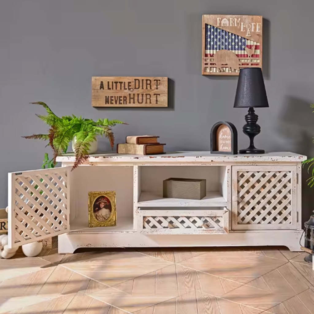 Mueble Vintage Blanco Horizontal