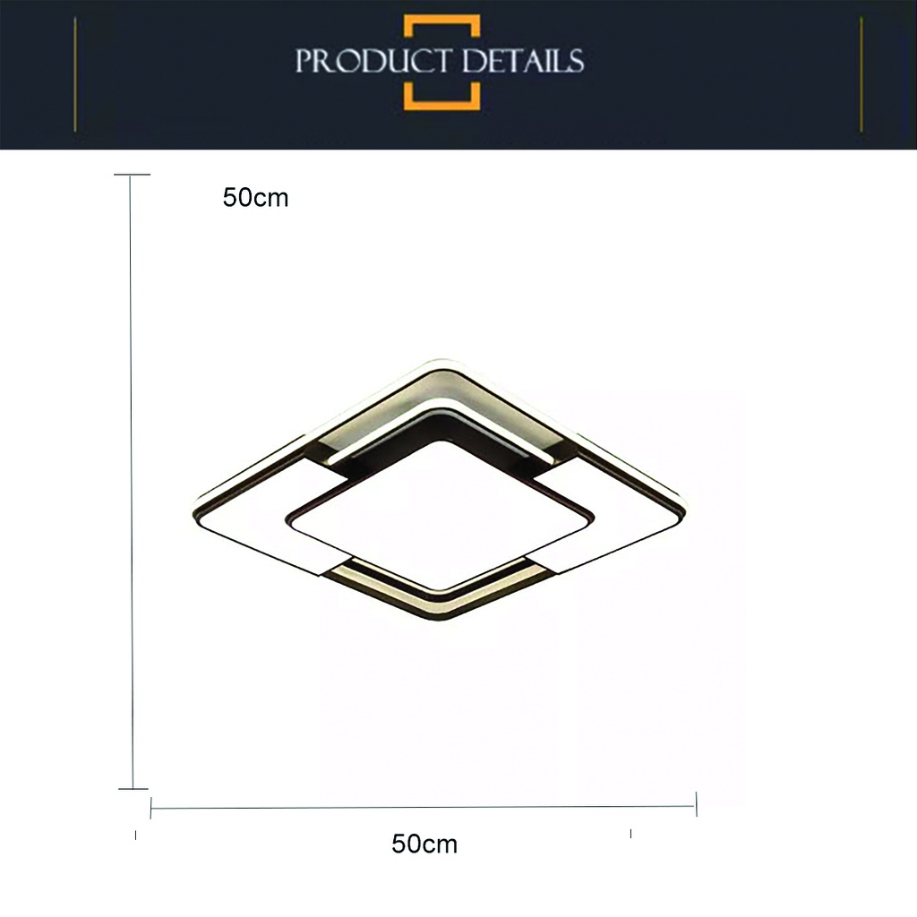 Luminaria plafón techo led 70W Control remoto + APP