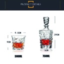 Decantador Whisky + Vasos Mod 2