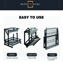 Organizador escurridor plegable 2 niveles