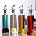 Aceitera vinagrera vidrio acero 350ML Dorado