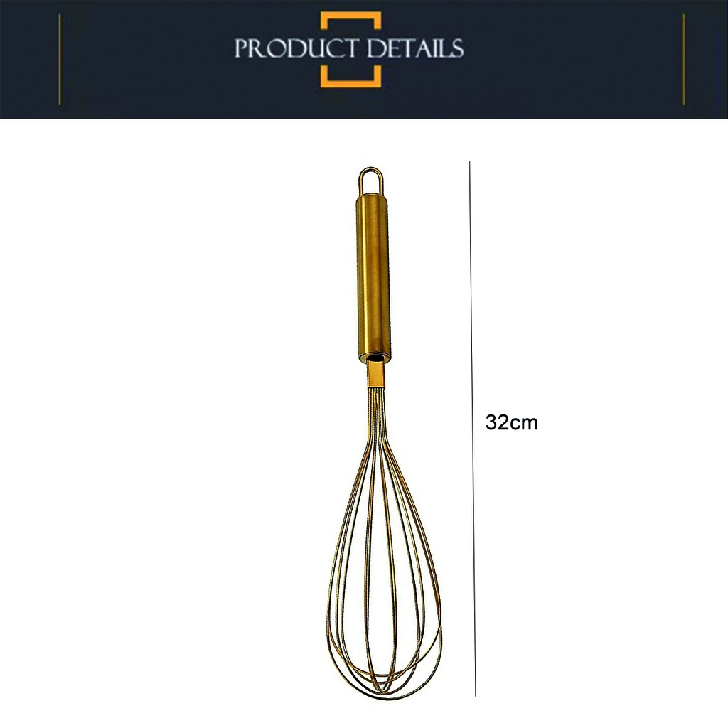 Batidor manual 32cm Rose Gold