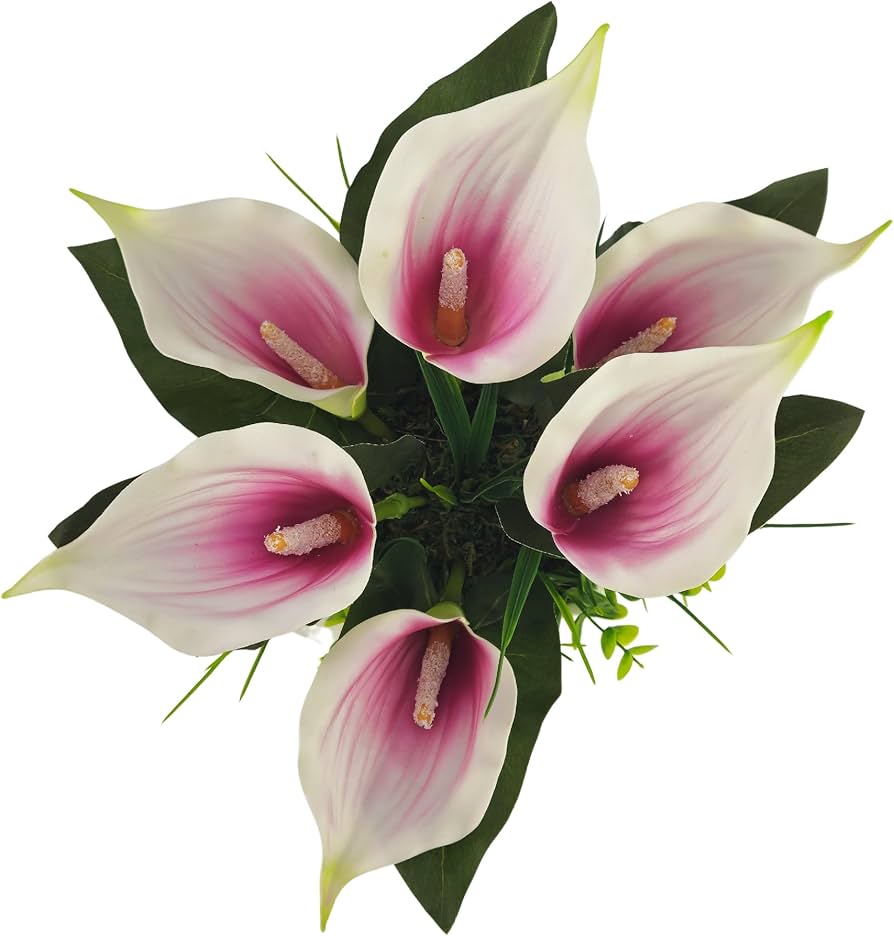 Flor artificial cala 5 flores