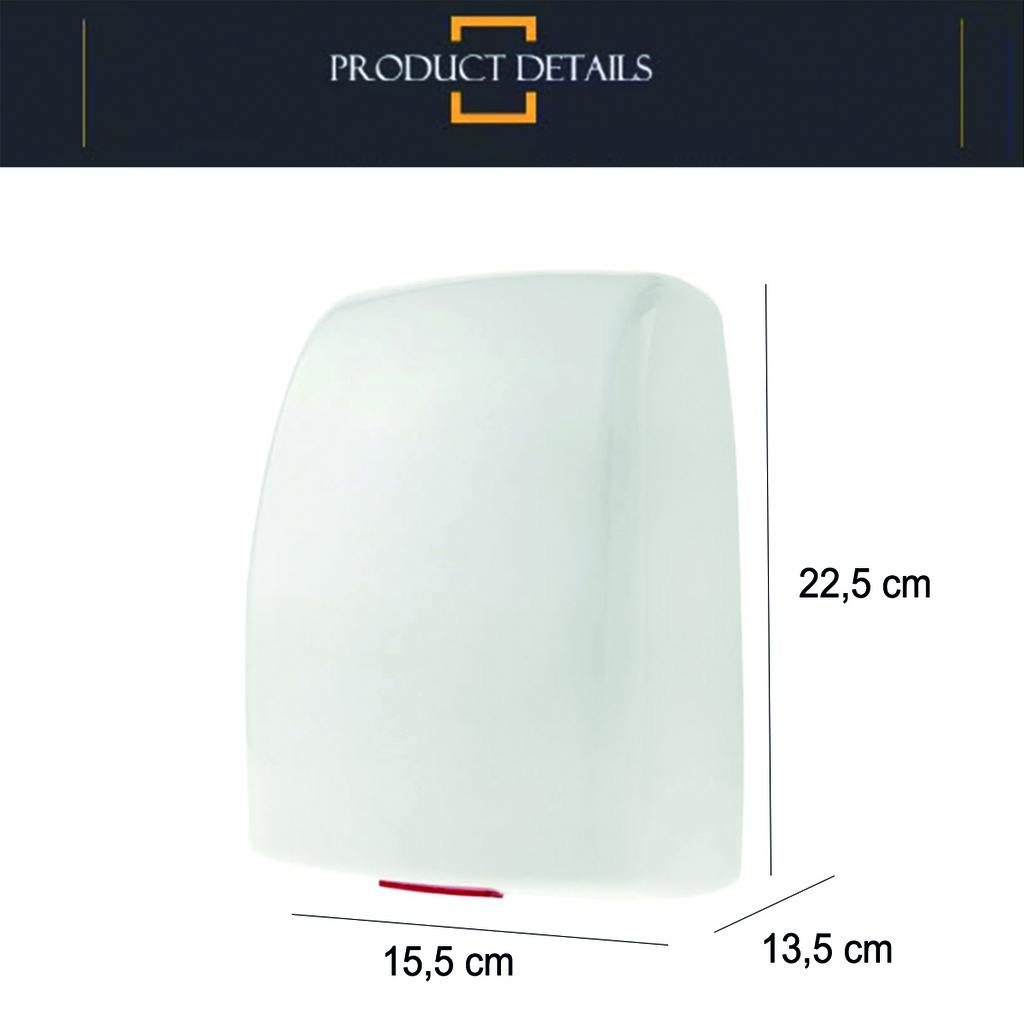 Secamanos compacto 1000W Blanco