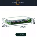 Organizador de refrigerador 30cm x 20cm x 4,5cm   2700ML
