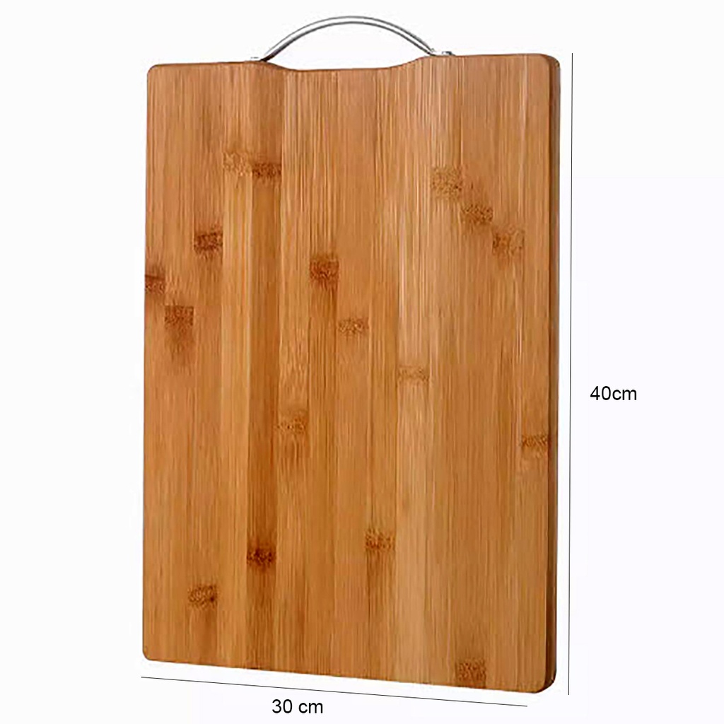 Tabla de cocina Bambú 40cm x 30cm con asa