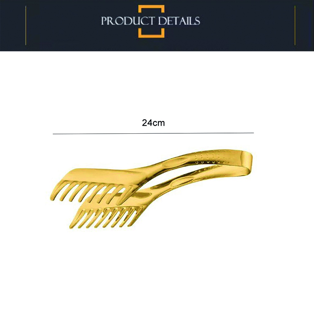 Pinza de cocina ideal pastas carnes gold