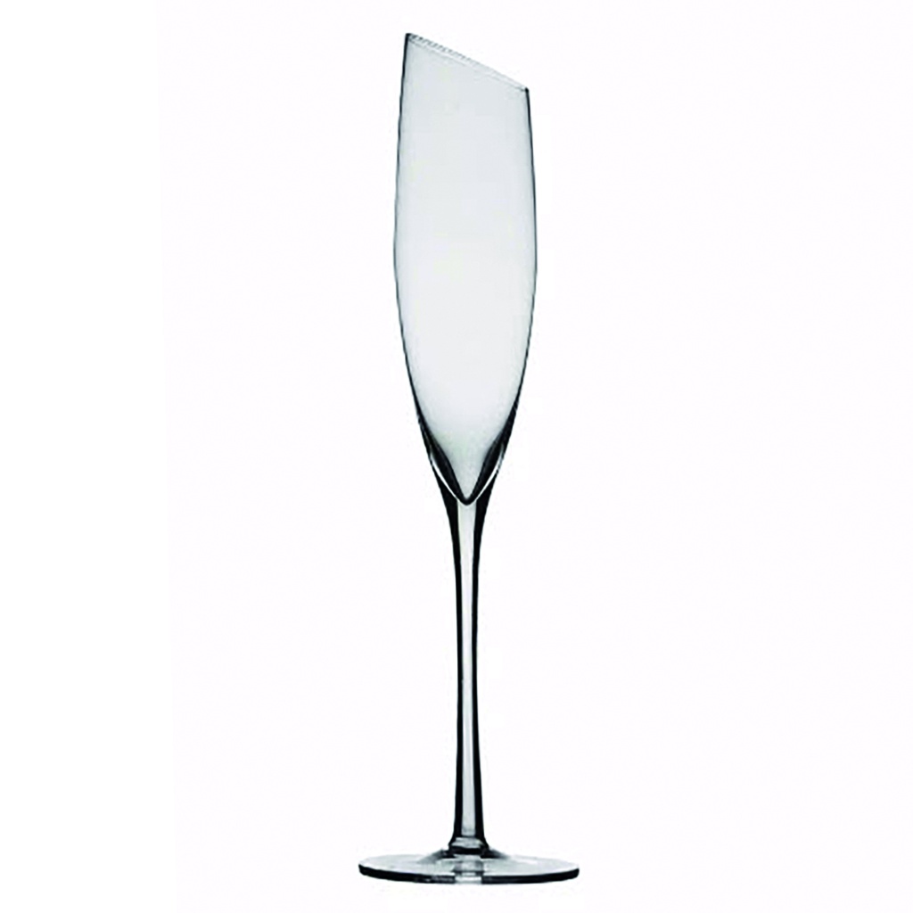 Copa de cristal champagne corte oblicuo 160ML Clara