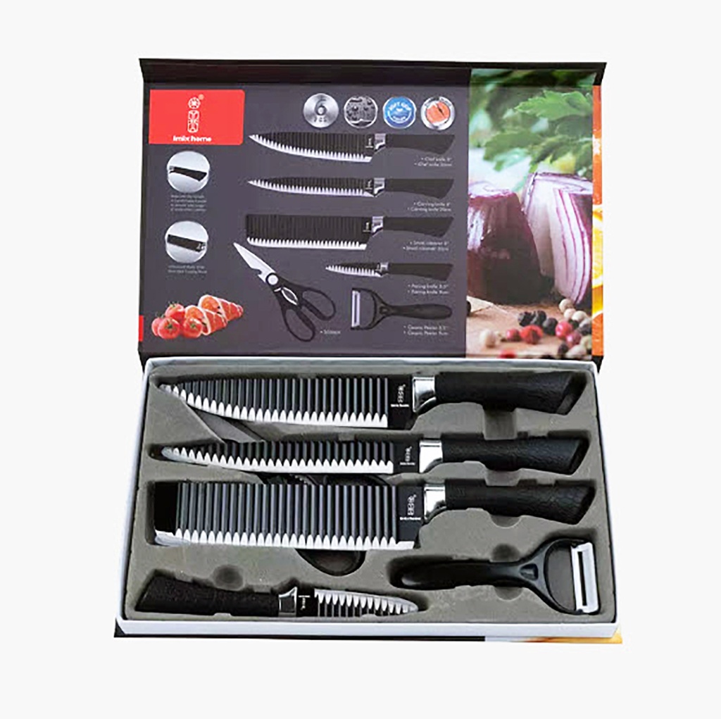 Cuchillos carbono Set x 6