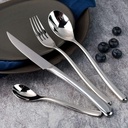 Juego cubiertos 24 piezas nórdico alto brillo