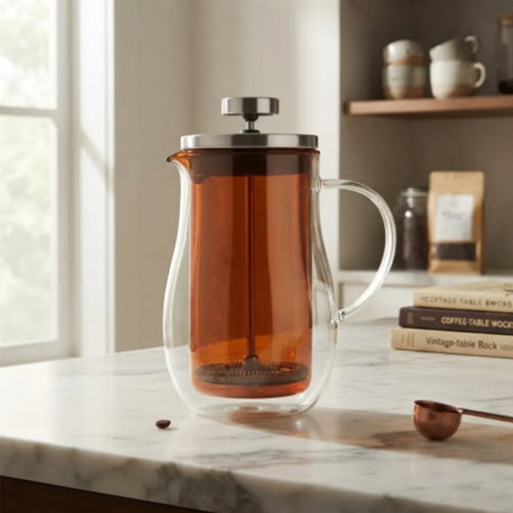Prensa francesa 600ML Retro ambar