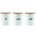 Contenedor alimentos Blanco Set x3