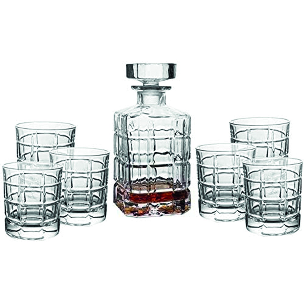 Decantador De Whisky + Vasos Set X 7 Piezas Exclusivo Mod 8