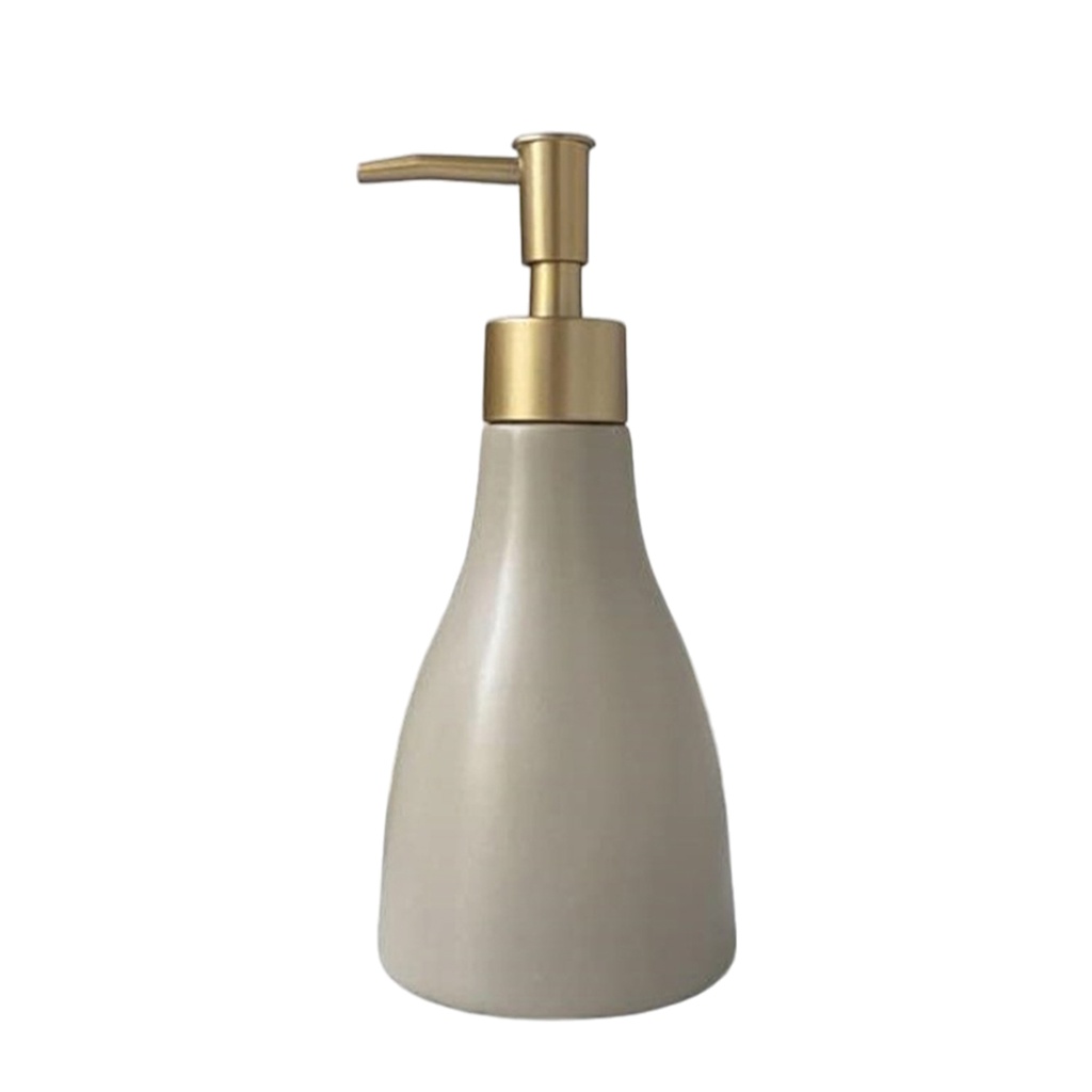 Dispensador jabón ceramica baño Beige