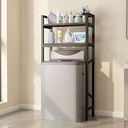 Mueble lavarropas carga Superior Negro