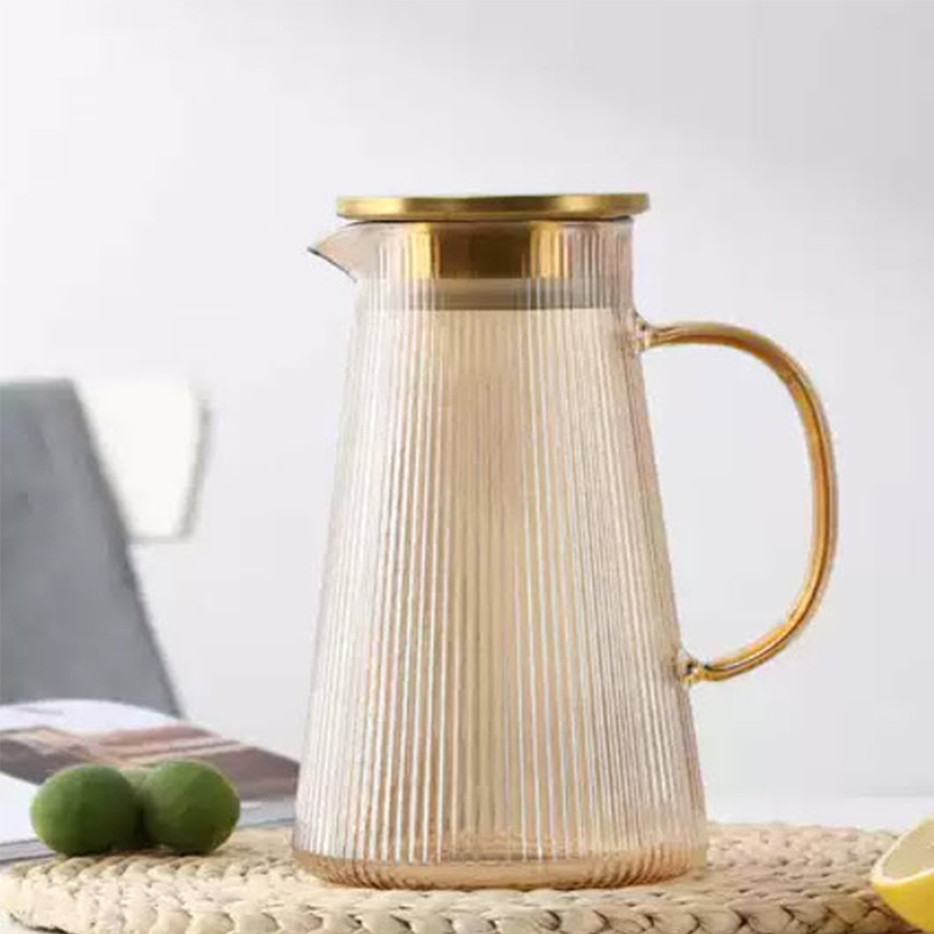 Jarra cónica 1800ML labrada Ambar