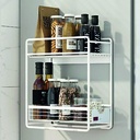 Rack estante cocina en acero magnetico 2 niveles Blanco