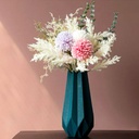 Florero Nórdico cemento Esmeralda