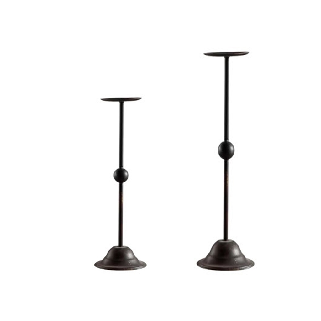 Porta vela candelabro hierro Set x 2