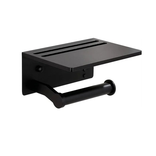 [DT1000N] Porta rollo aluminio Negro