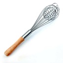Batidor manual metálico mango madera