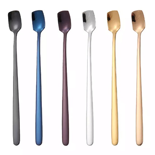 [DT2082] Cuchara Postre mango largo