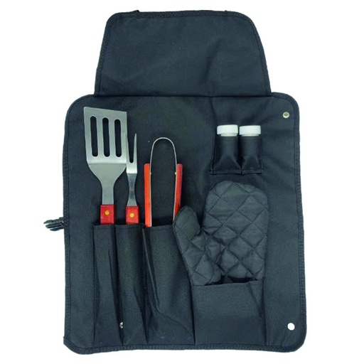 [DT2105] Set parrillero delantal estuche 6 piezas