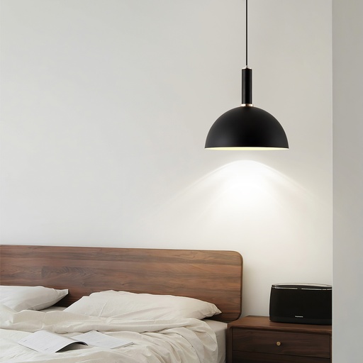 [DT5074N] Luminaria lampara colgante 35cm Negro