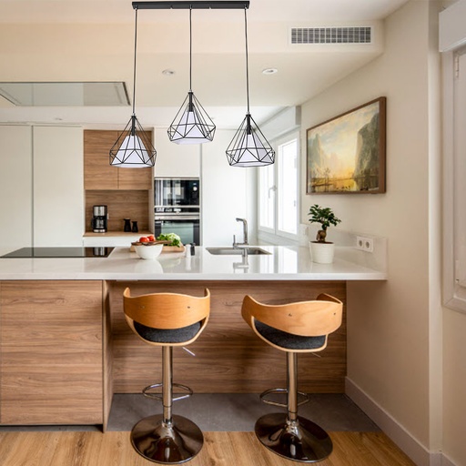 [DT5081] Luminaria colgante hierro triple