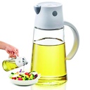 Aceitera vidrio 550ml tapa automatica