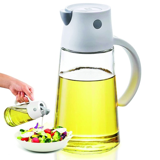 [DT2194] Aceitera vidrio 550ml tapa automatica