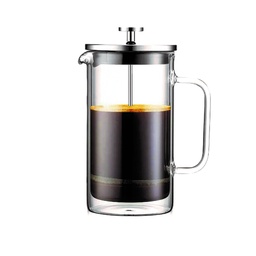 [DT2215] Prensa francesa 350ML vidrio doble de borosilicato