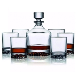 [DT2240] Decantador De Whisky + Vasos Set X 7 Piezas Exclusivo Mod 9