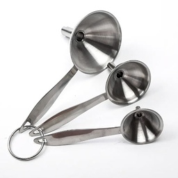 [DT2269] Embudo de cocina acero inoxidable set X3