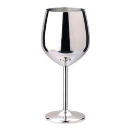 [DT2086P] Copa metálica vino Plateado