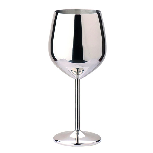 [DT2086P] Copa metálica vino Plateado