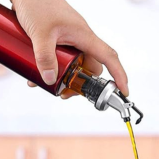 [DT2021R] Botella aceitera vidrio 350ml Rojo