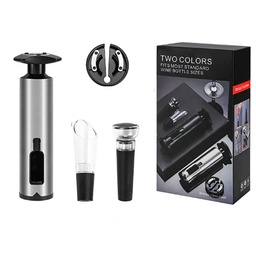 [DT2201A] Kit Accesorios Para Vino 4 Piezas Acero