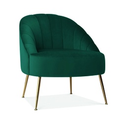 [DT9016] Sillon 1 cuerpo tapizado velvet Raniero Esmeralda