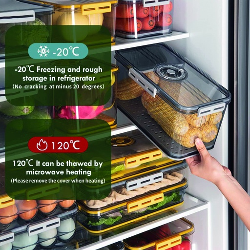 [DT2318] Organizador de Refrigerador hermetico fecha 32.5*22.5*15cm