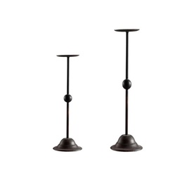 [DT9030] Porta vela candelabro hierro Set x 2