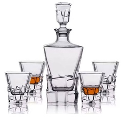 [DT9056] Decantador Whisky + Vasos Mod 6