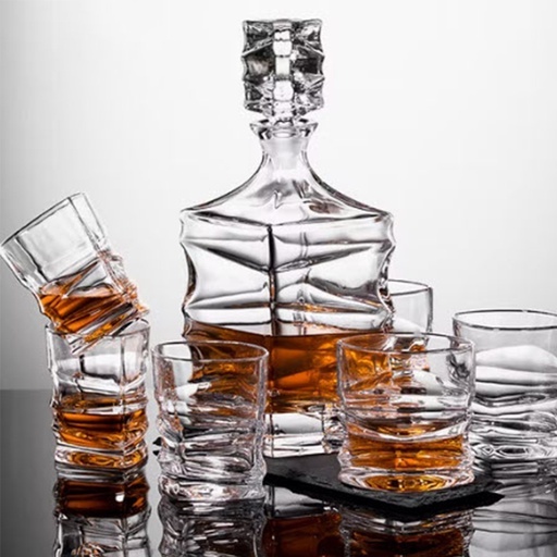 [DT9058] Decantador Whisky + Vasos Mod 11