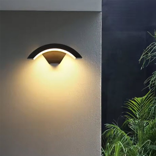 [DT7012N] Luminaria aplique interior exterior 18W Negro