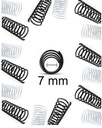 Espiral plastico rulo para encuadernar 7 mm. Paq. x 50