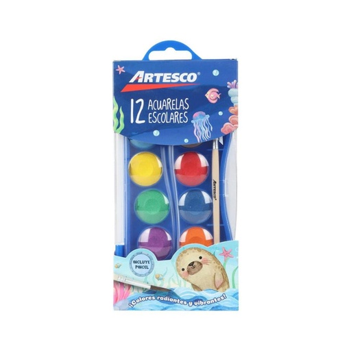 [AR16415101] Acuarelas Artesco set x 12 colores